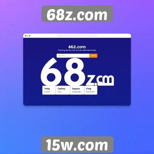 Análise da interface de usuário do site 68z.com